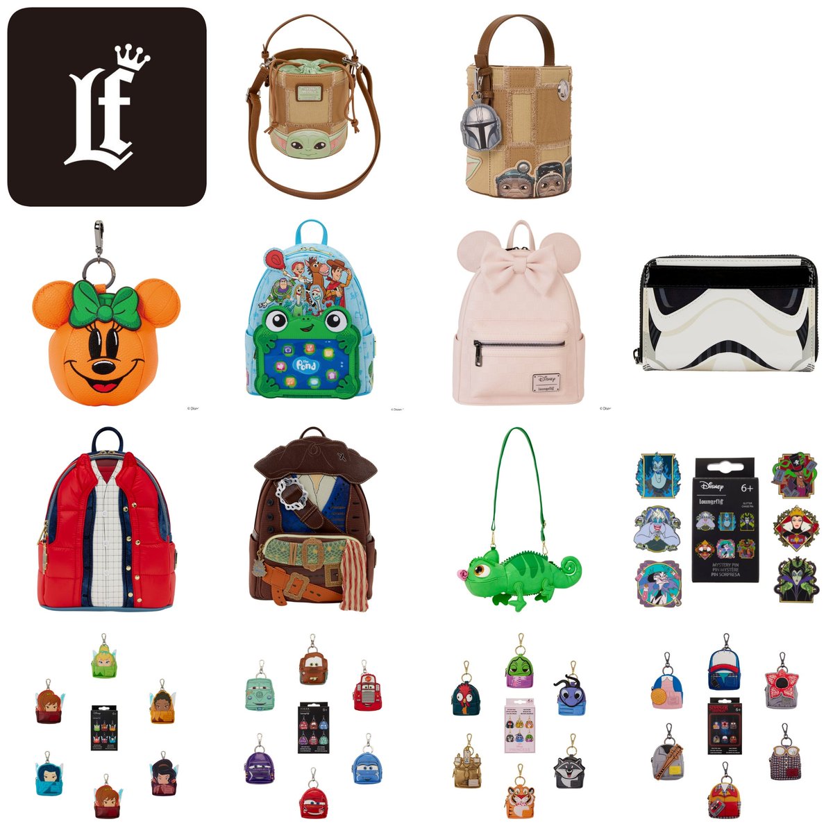 tdr_415's tweet photo. ━━━━━━━━━━━━
#ラウンジフライ
「Loungefly POP UP SHOP」
✎𓂃9月19日～10月25日　開催

銀座ロフトで2回目の開催！
先行販売のブラインドボックスや世界同時発売品をはじめ、バッグや小物などを販売するよ⋆˙⟡

※詳細ページなし
https://t.co/9UZKTw6sCU
©#Disney https://t.co/Yi5unEpd9G