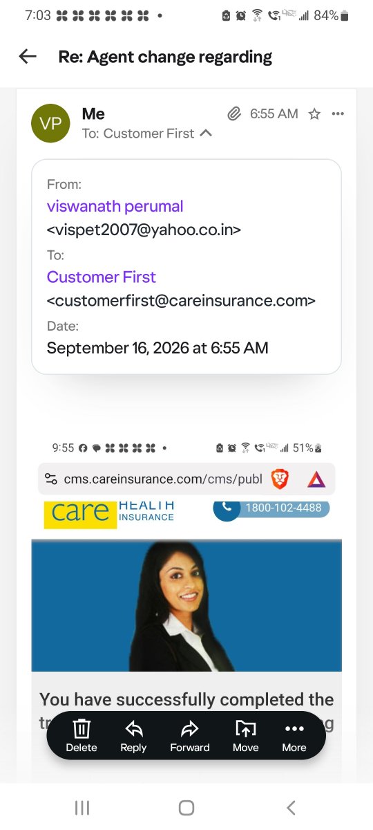 PdTamilnadu's tweet photo. @careinsuranceIN Amount paid but waiting for policy copy https://t.co/Y6Y2vV1NLo
