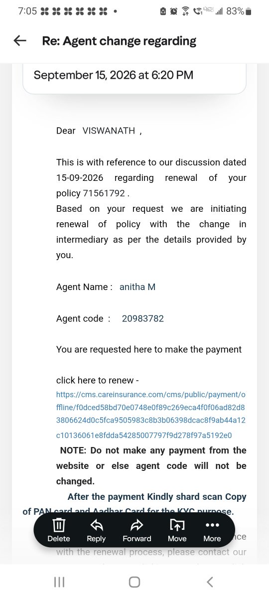 PdTamilnadu's tweet photo. @careinsuranceIN Amount paid but waiting for policy copy https://t.co/Y6Y2vV1NLo