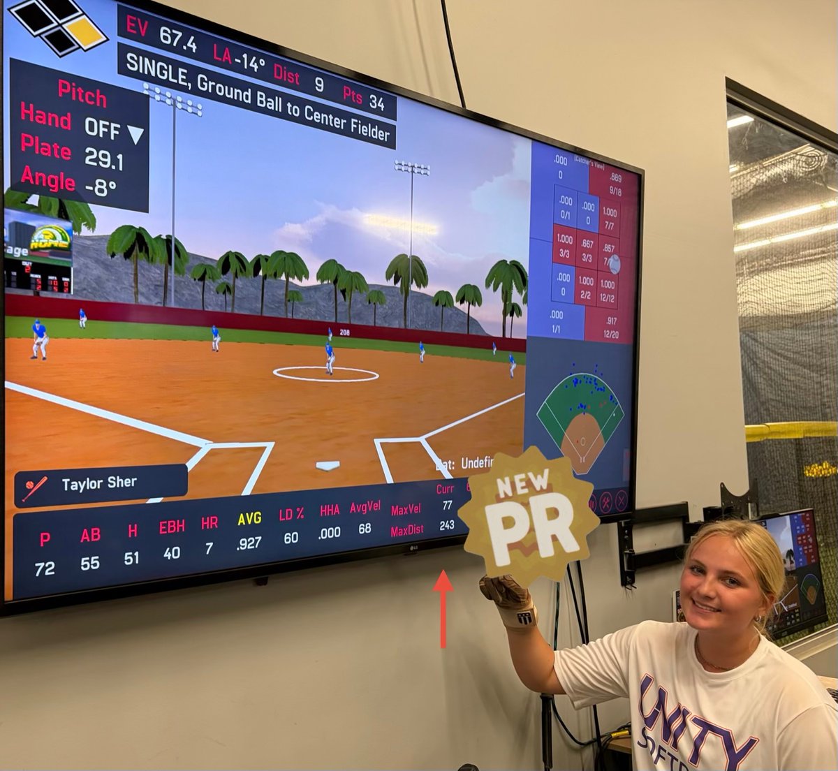 TaylorSher10's tweet photo. NEW PR!! 77mph exit velo!! Great night in the cage! @Lizcano_10 @e_williamsjr06 @orangeanddrew @Jackson_Unity @CoachJordanFAU @CoachPetikS   @coachjennyrohn @CoachGill_MSU @ashley3waters @oliviaadyan @coachgnickel @Bcard22 @kasey_ricard @CoachpeytonSB @CoachNikki_A @CoachSCL_HUSB @CoachSween @alyssazabala @CoachDavis1321 @ExtraInningSB @SBRRetweets @SoftballRecruit @LindsayFico @LineDsoftball @SoftballDown