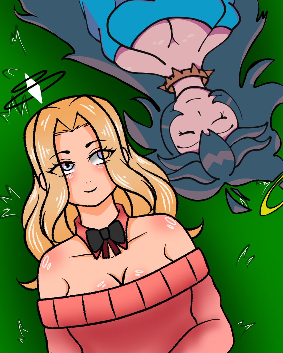AlguienMassim's tweet photo. Dibujito algo viejo de mi oc y el oc de @IceLevis 
Nía y Vera las quiero https://t.co/rtPSEk029f
