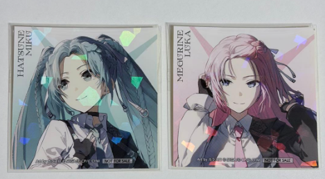 DailyNegitoro's tweet photo. Day 762: Project sekai thanksgiving bonus holographic stickers!! #初音ミク #巡音ルカ #ネギトロ #negitoro #mikuluka #VOCALOID https://t.co/9d3QLIYAgb