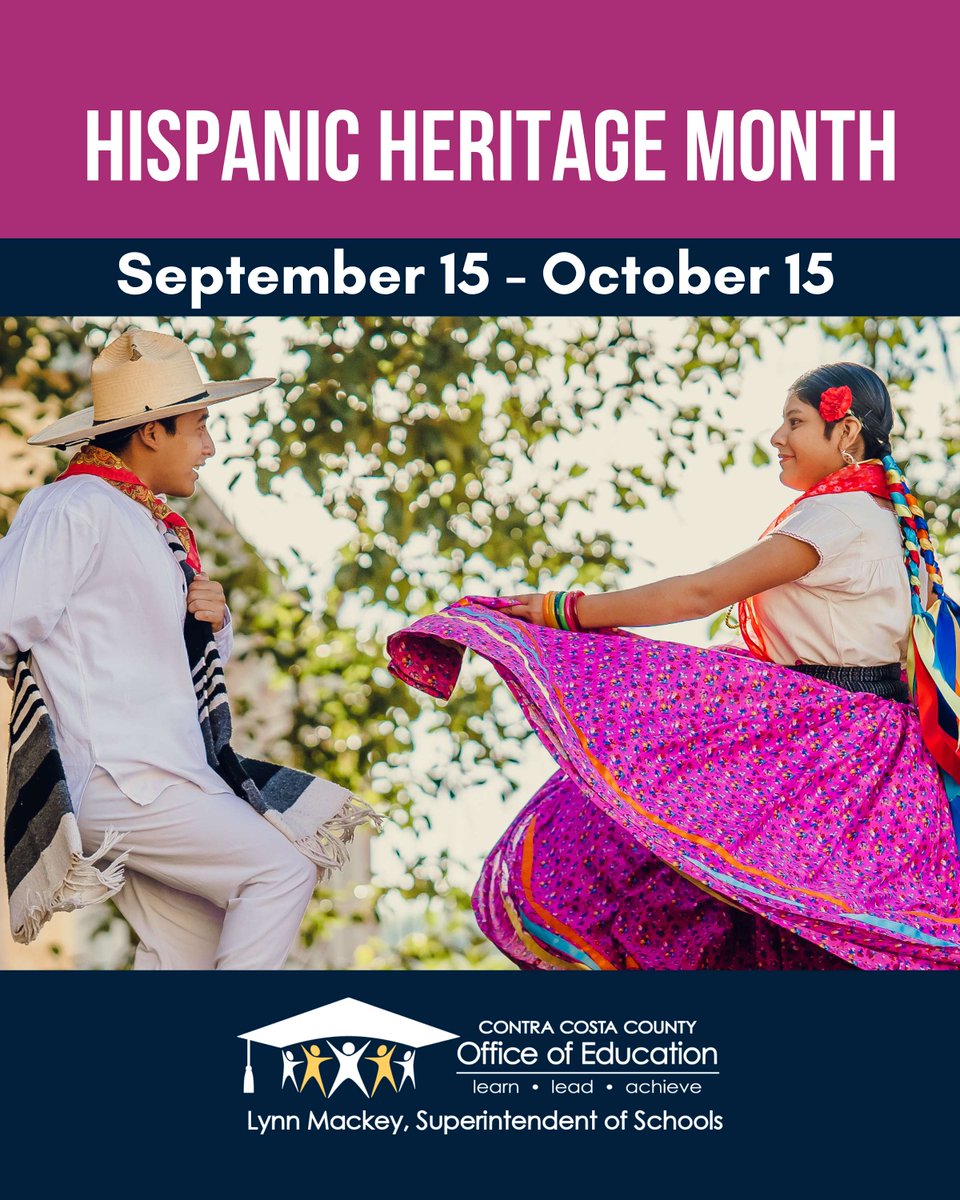CoCoSchools's tweet photo. Celebrate Hispanic Heritage Month! From Sept 15–Oct 15, explore Smithsonian & CCCOE resources for educators at https://t.co/7URxLVzThw and https://t.co/dVwugpQR9T.
#HispanicHeritageMonth #CCCOE #EducationalResources https://t.co/d3N15CpEhT