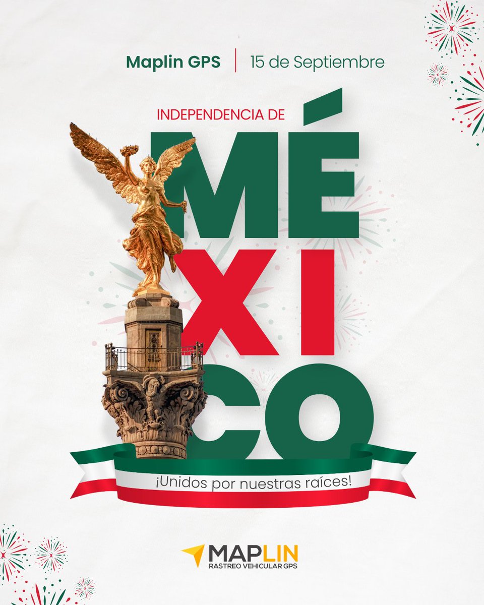 MaplinGps's tweet photo. ¡Orgullosos de mover a México hacia adelante! ✨

En este 15 de Septiembre, celebramos nuestras raíces y el esfuerzo de cada empresa y operador que impulsa el desarrollo de nuestro país todos los días. https://t.co/JzJzuHp0bU