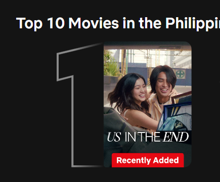 TinkjamNato's tweet photo. New thumbnail, same TOP 1!  Still on #1 and we’re not moving! Keep streaming Tayo Sa Wakas on Netflix! ❤️‍🔥

That's a #DonBelle thing, always! https://t.co/AcfO5c48tG