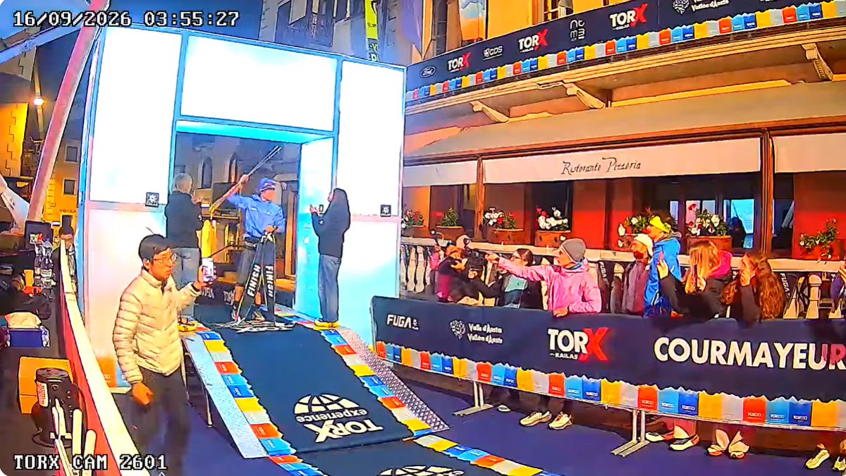 b3108's tweet photo. 🇮🇹⛰️ JUST IN: 趙家駒 ZHAO Jiaju 🇨🇳 wins the 2026 #TOR330 Men's race in a new race course record / fastest time of 65:55:22, leading for almost all of the distance. (Previous fastest: 66:39:16 by 4-time winner Franco COLLÉ, 2023)

#TORDESGEANTS | 📷 livestream &amp; live tracking site https://t.co/mt42rtJqUC