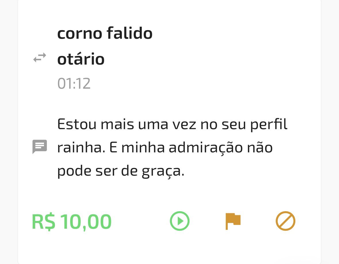 spoilmeduda's tweet photo. Aqui até o mais fudido financeiramente pode ser útil…

Por exemplo: esse corno aqui manda 15, 20, 10 reais. Não é pelo valor — é pela constância.

Ele manda porque quer ser lembrado. Quer aparecer no meu extrato . Quer sentir que está sendo útil pra mim.

E, sinceramente? É exatamente assim que um bom sub deve ser. 😌💸