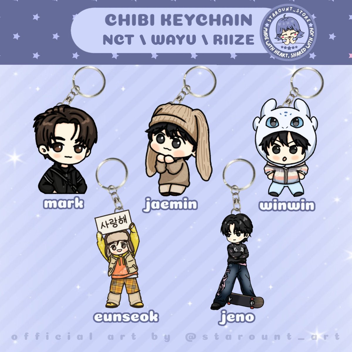 starount_store's tweet photo. Pre-Order Keychain fanart
#smArtist

Fanart by me: @starount_art

💸 27,5k admin &amp; pack✅️
PO: 10-16 september 23.59 WIB
Pembuatan: 10-15 hari after close PO
Bonus tambahan untuk order dimasa po
Garut-Jawa Barat

Langsung order via shopee
https://t.co/uriXdol5sl
Atau dm
#nct https://t.co/Falz2FrHIS