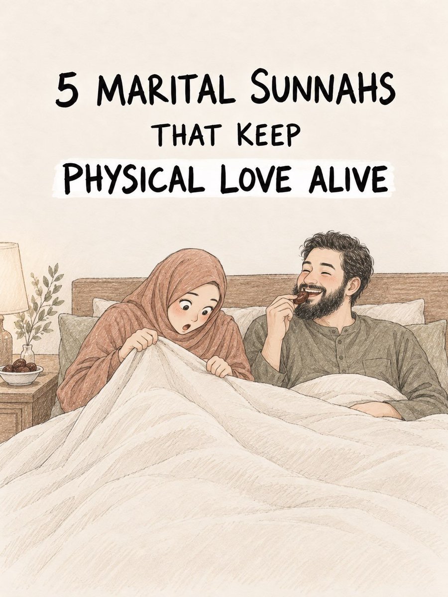 Cool_Ustaz's tweet photo. 5 marital sunnahs that keep physical love alive🖐️

—Beautiful Reminder ❤️ https://t.co/ApSWo6z8kJ