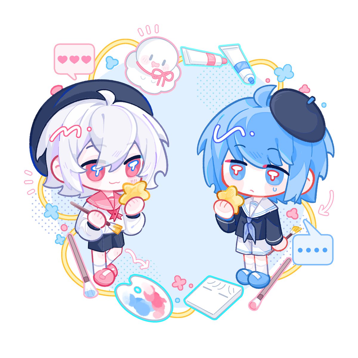 Xiao_Riyao_Y's tweet photo. 一起来画星星✨✨✨
#そらるの絵
#まふあーと https://t.co/C01ThMWCKV