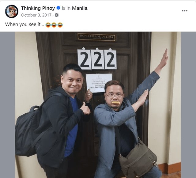 pauloMDtweets's tweet photo. Just a reminder that the new appointed Assistant Cabinet Secretary, ASEC RJ Nieto (Thinking Pinoy) made a career out of taunting De Lima for years. 

Paalala lang po. Sana hindi tayo makalimot. https://t.co/hAvDkzC3qE