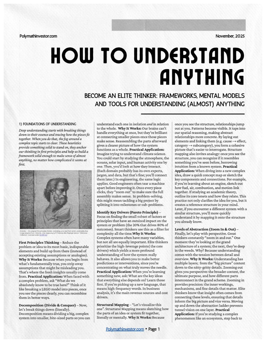 CuriousMindsHub's tweet photo. How to understand anything: https://t.co/paTG2kitWl