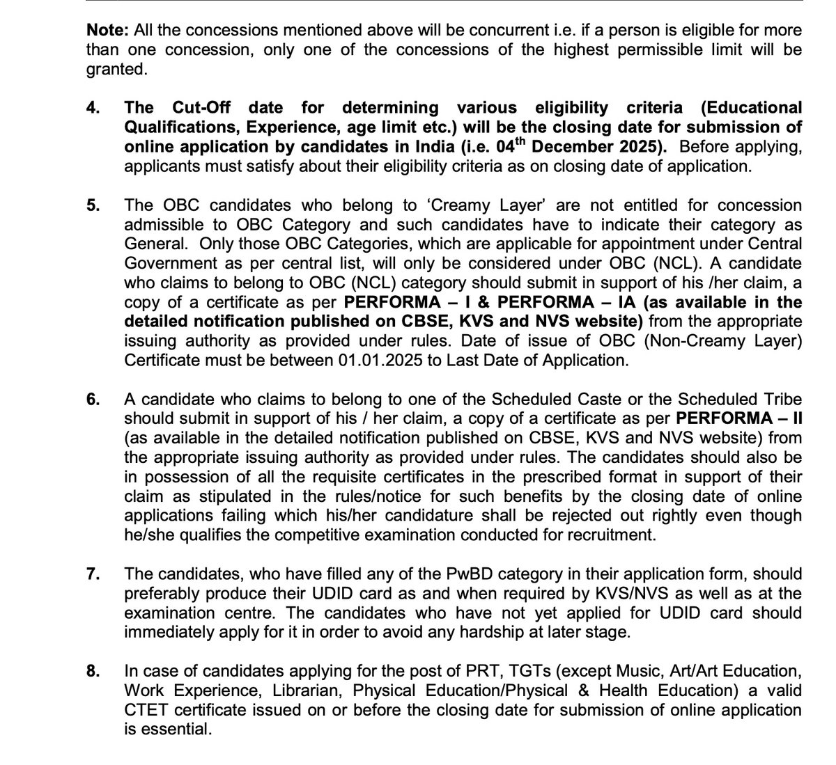 chandan20828465's tweet photo. KVS is now rejecting candidates whose OBC-NCL certificates were issued after 04.12.2025. Recent SC/Delhi HC judgments have considered late OBC-NCL certificates in relevant circumstances. We request KVS/NVS to review these rejections.
@KVS_HQ @NVS_HQ https://t.co/hGVD2GAG7j