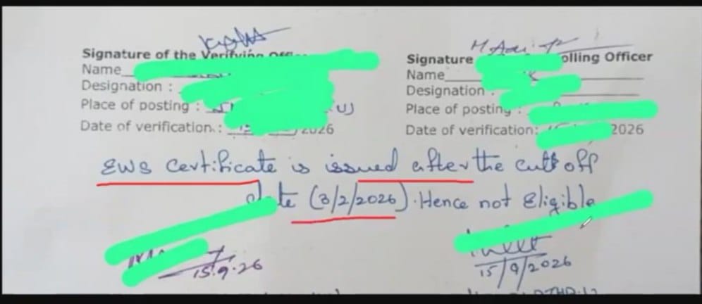 chandan20828465's tweet photo. KVS is now rejecting candidates whose OBC-NCL certificates were issued after 04.12.2025. Recent SC/Delhi HC judgments have considered late OBC-NCL certificates in relevant circumstances. We request KVS/NVS to review these rejections.
@KVS_HQ @NVS_HQ https://t.co/hGVD2GAG7j