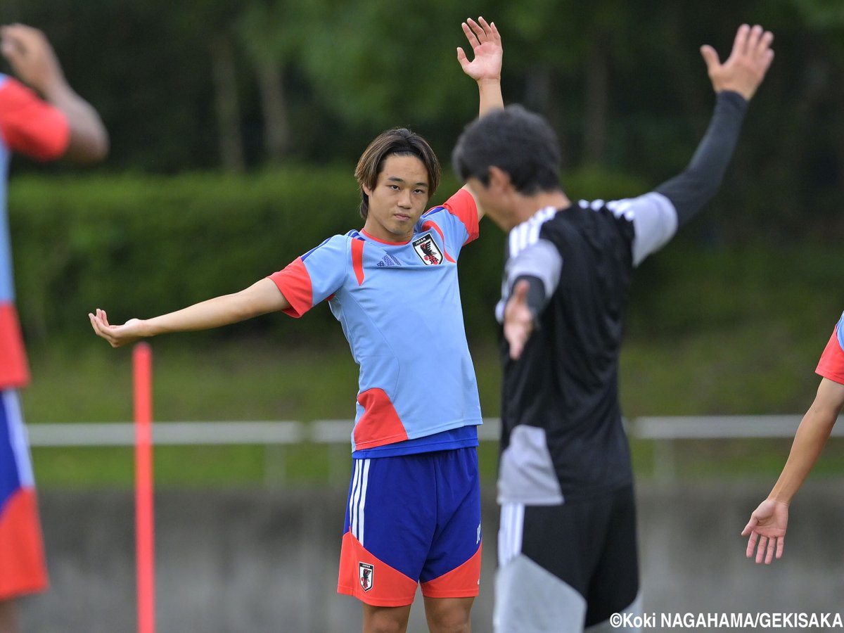 gekisaka's tweet photo. 【写真特集】アジア大会は愛知開催…ピサノアレックス幸冬堀尾(名古屋)、森壮一朗(岡山)は“ホーム”豊田スタジアムへ(10枚)

https://t.co/ie7c1NAWnS

#サッカー日本代表 #daihyo #アジア大会 #AsianGames #ゲキサカ https://t.co/5ZOwPBtUCs