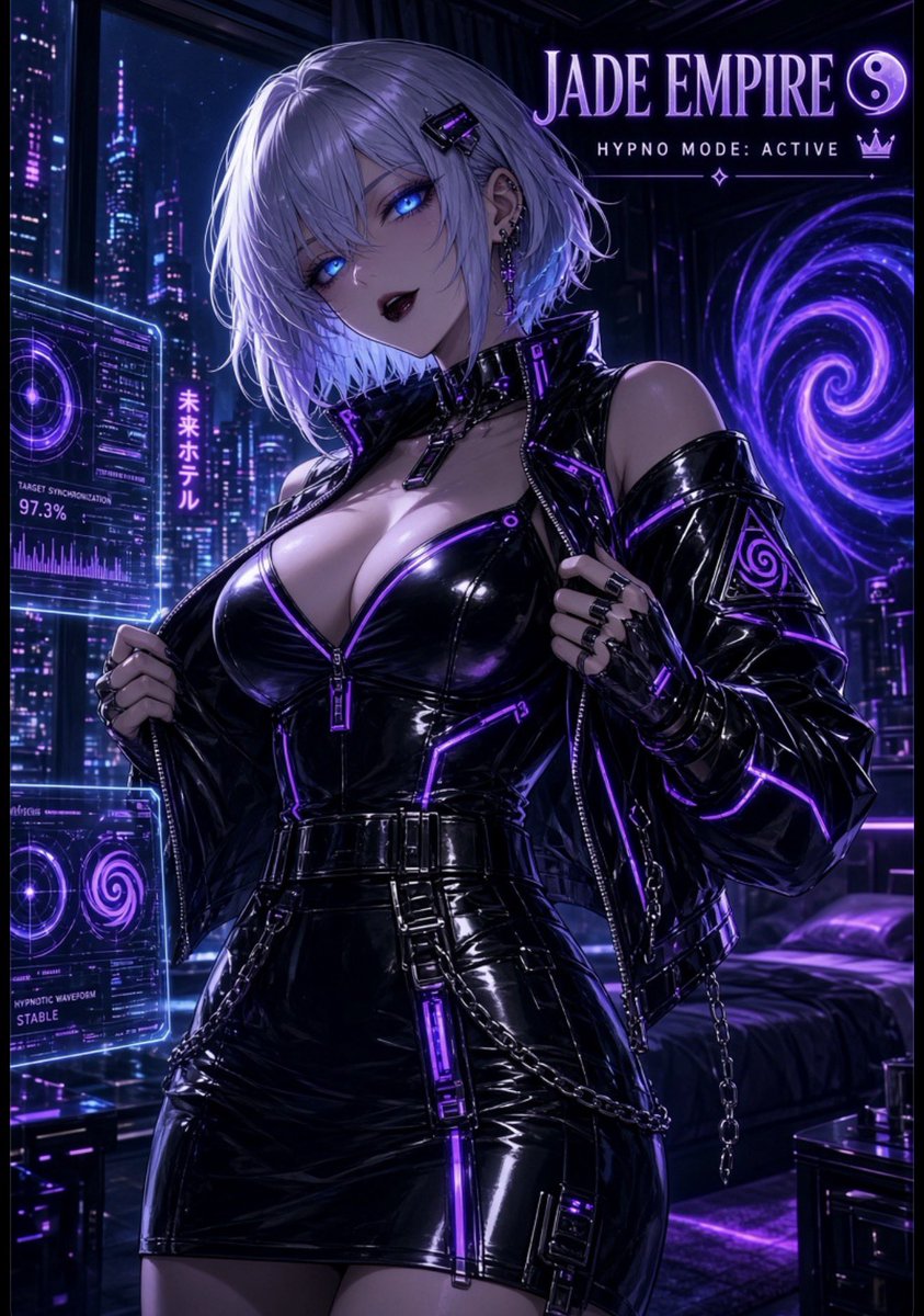 JADE4EMPIRE's tweet photo. 💻🧠 JADE EMPIRE // SYSTEM OVERRIDE 🌀

⚠️ CAUTION: One click and you’re entering Jade’s digital empire… 👁️💜

Hypno mode: ACTIVE
Focus: LOCKED
Escape: NOT GUARANTEED 🌀

↻ + ♡ + COMMENT
MUST BE FOLLOWING 👑

YES  YES  YES
↓   ↓   ↓ https://t.co/BxiPCrGy9l