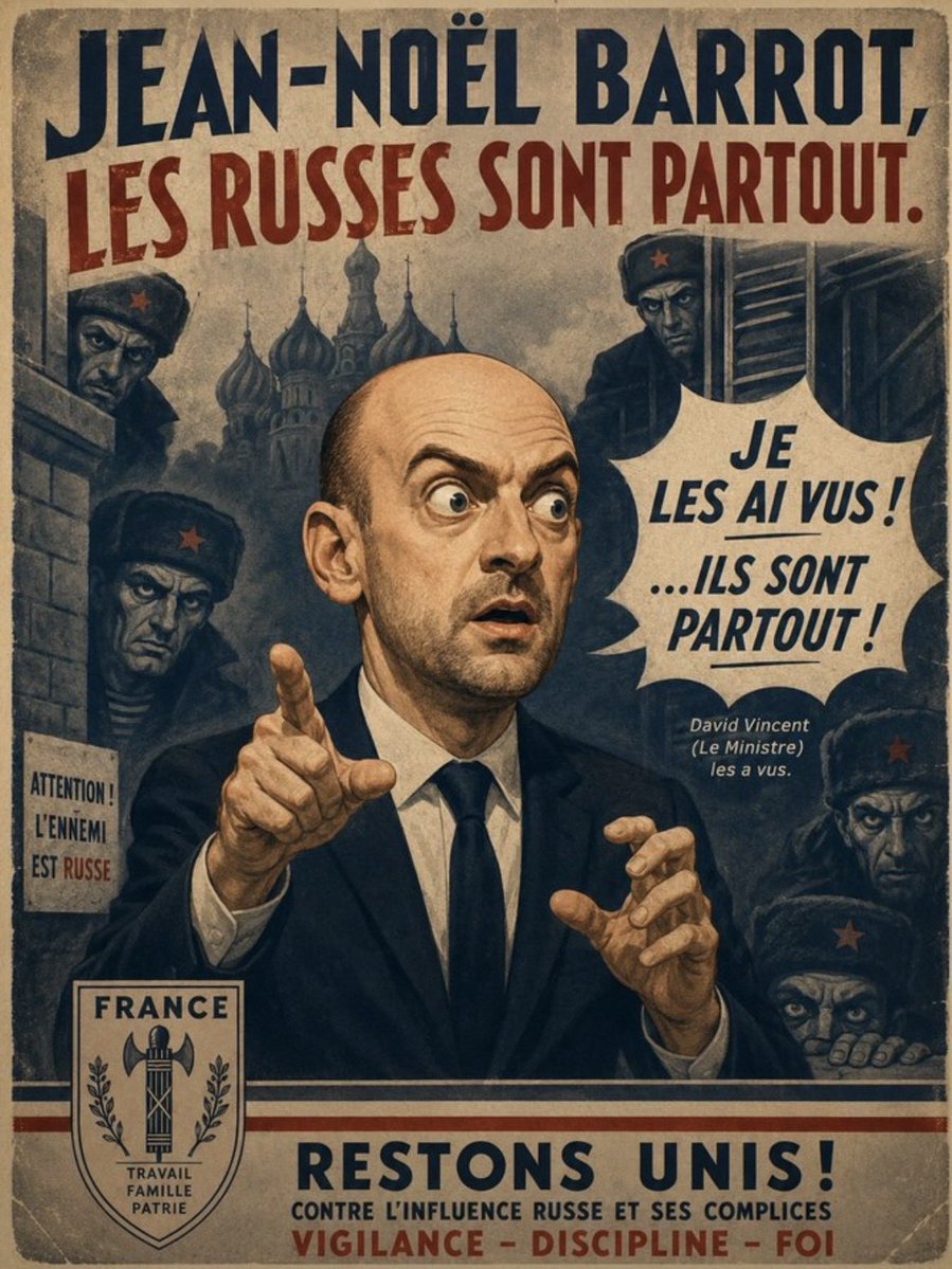 83Johnny's tweet photo. @jnbarrot @francediplo @EmmanuelMacron @SebLecornu @gouvernementFR @FranceenUkraine Il y a désormais deux sortes de français.
Les Macronistes (le camps du Bien) et les espions russes (le camps du Mal). https://t.co/4Yb4LiZ099