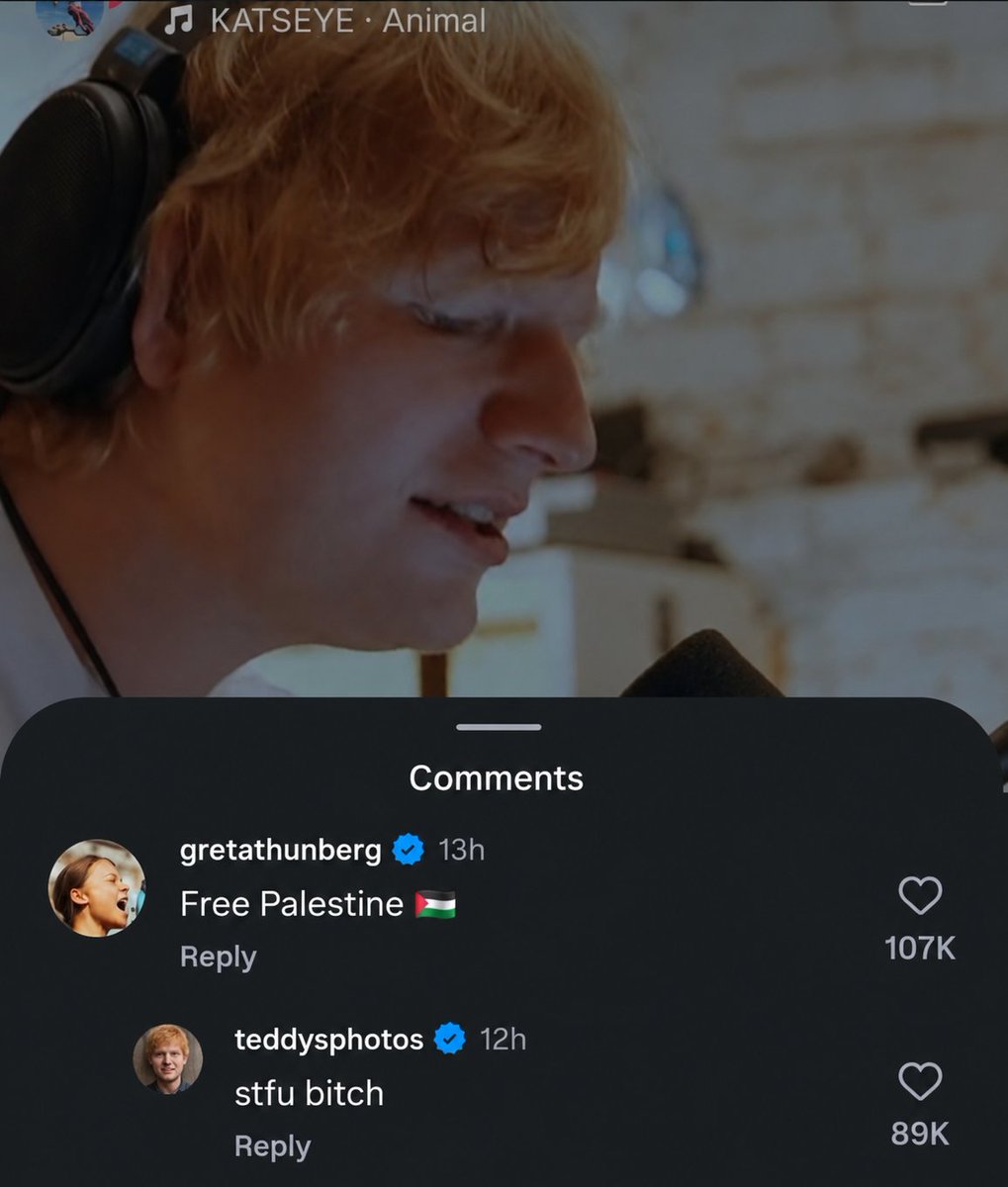 celebsials's tweet photo. Ed Sheeran is not holding back 😭 https://t.co/8alpuW49Cf