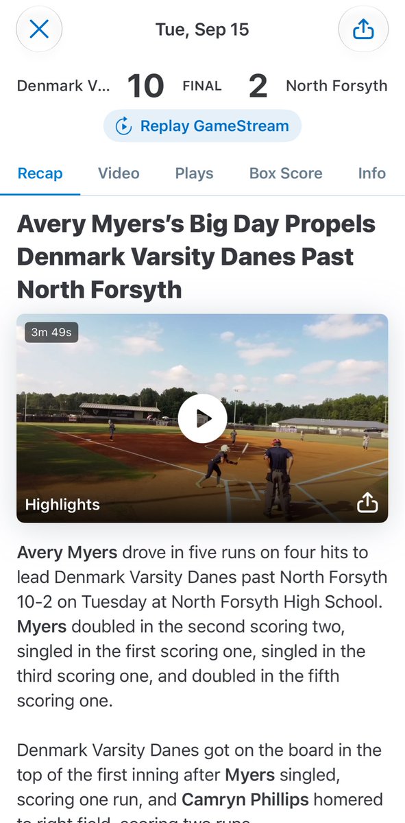 averymyers2010's tweet photo. So grateful to finally be back after tearing my ACL September of 2025! All glory to God for guiding me through it, and blessing me with the ability to get back to this point! After lots of hard work and a timely recovery, here I am in my 4th game back! https://t.co/RYEVJELWRF