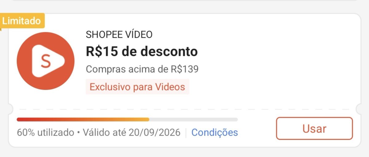 usemeuscupons's tweet photo. Corre e pegue o meu cupom antes que esgote! 📢 - shopee

🎟 Shopee Vídeo 
👉🏻R$15 OFF em compras acima de R$139
-
😉 pegue o seu aqui! 👇🏻
https://t.co/IWM7Ynzfri
-
✅️ só vídeos!
⚠️60% esgotado! 
-
#shopee #shopeebr #cupomdedesconto #cupomshopee https://t.co/Uk5MFpFYzW