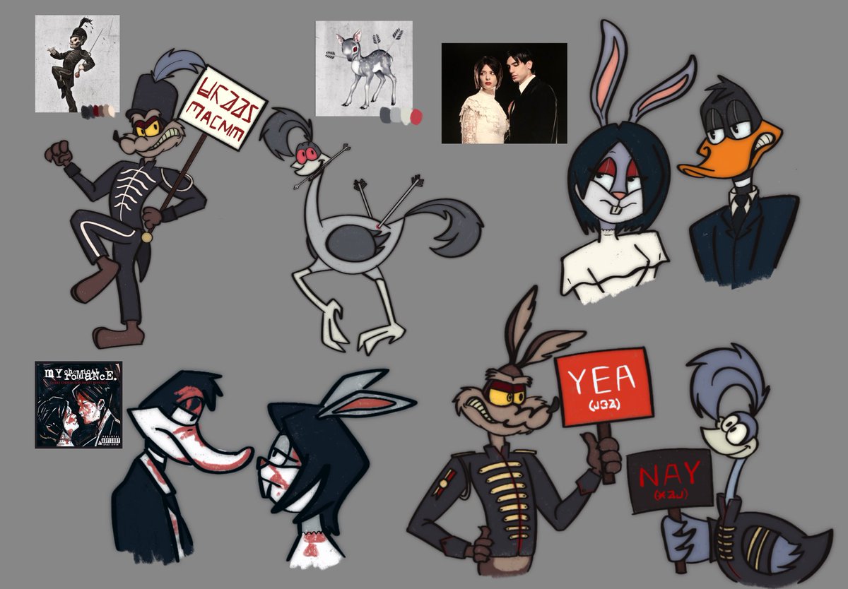 chipdae's tweet photo. Currently hyper-fixated on two very different things 
#looneytunes #mcr https://t.co/siQqN6PGdk