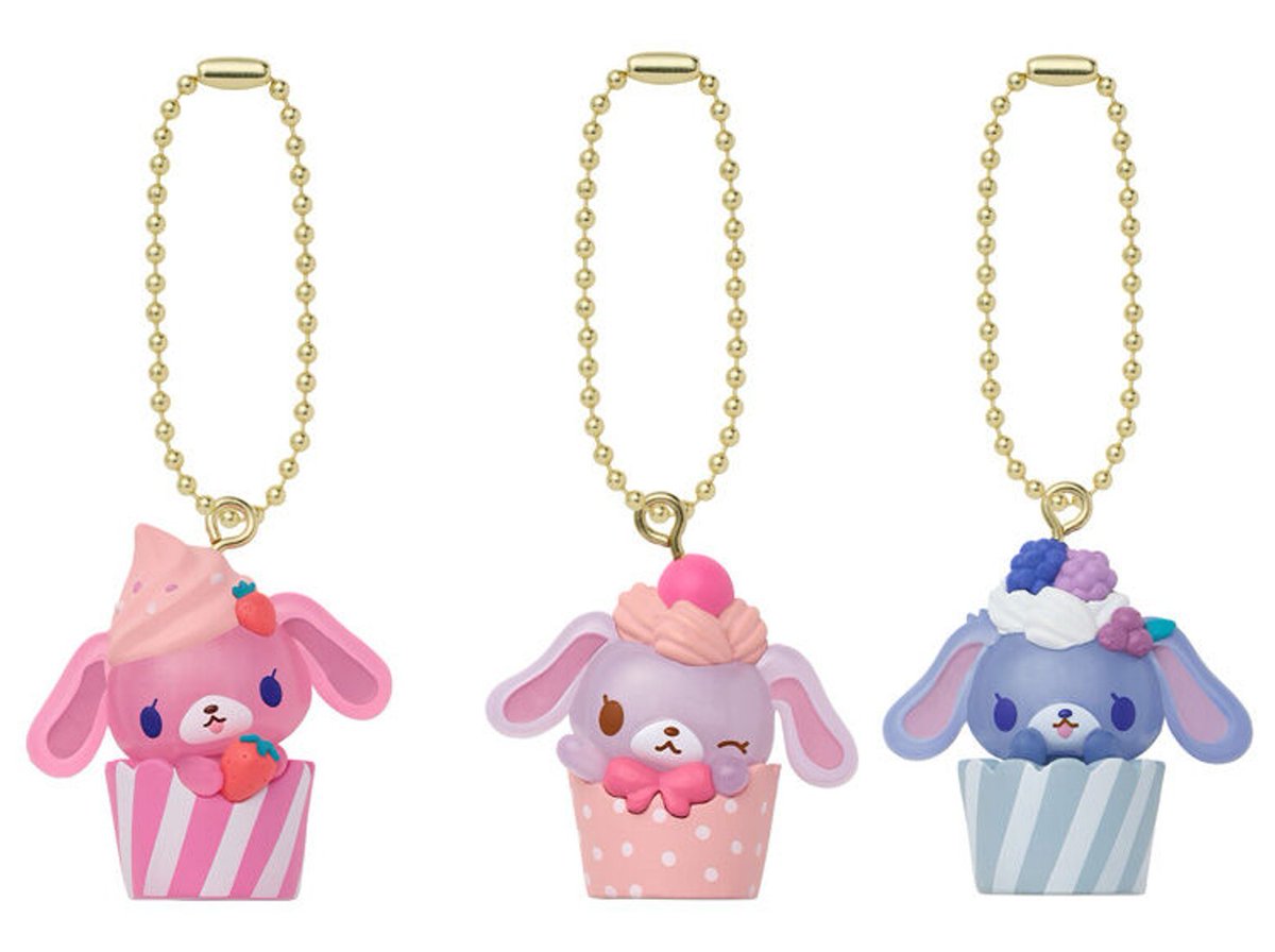 shugabani_info's tweet photo. 【カプセルトイ新商品】

「シュガーバニーズ カップケーキチャーム」が登場🐰🎀

大人気「シュガーバニーズ」よりキャラクターたちがカップケーキになりきったチャームが登場♡

📅2026年9月 第3週
💰1回300円（税込）

#ガチャガチャ #シュガーバニーズ https://t.co/SkxW8qEt8R