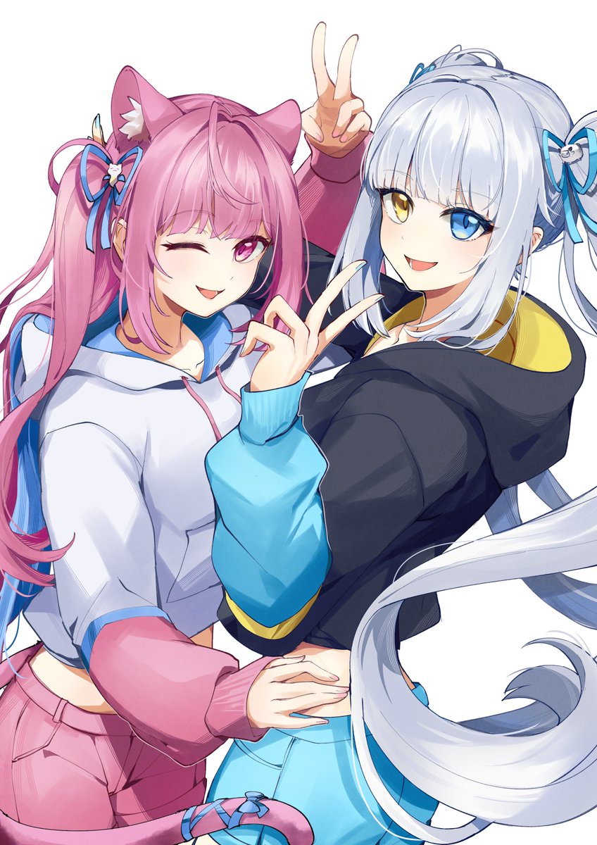 KyojiTimes's tweet photo. #さくなあーと
#めあArt
#さくめあ
(°∀°)新しいチャンネルおめでとう～おめでとう～ https://t.co/LfPdNbEbxU
