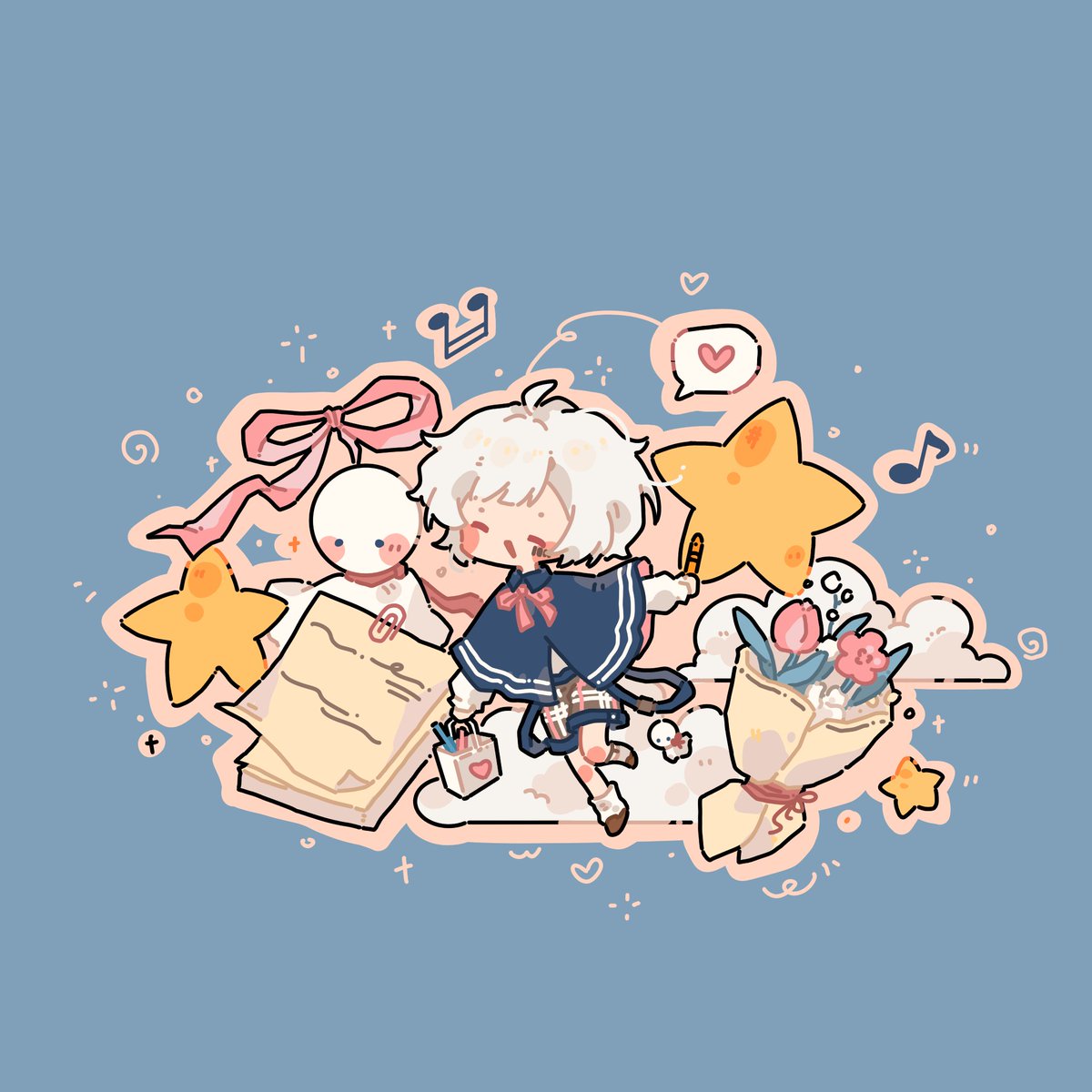 xuxian05's tweet photo. アルバム発売おめでとうございます
#まふあーと #そらるの絵 https://t.co/VtELQYvdiD