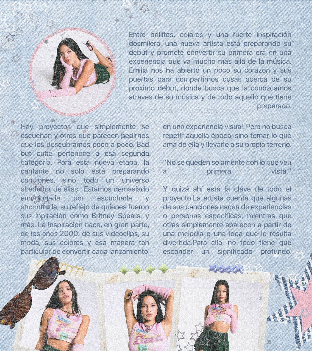 GirlsInRibbons's tweet photo. 𝖳𝖦𝖶𝖶𝖱 𝖬𝖺𝗀𝖺𝗓𝗂𝗇𝖾 — ♡ ᴿᴾ

(🎤) 𝄄 ׄ   Emilia (@badbutcutieRP y @RuinaSedal ) trae de regreso la vibra dosmilera, libre, colorida y lista para brillar. 

— ⁦#TGWWRMagazine⁩ https://t.co/TV7TVOnt7Y