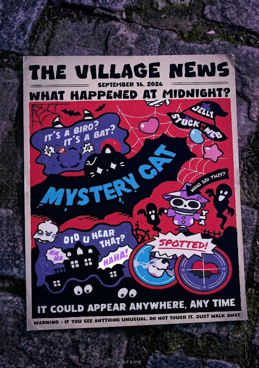 ENHYPEN's tweet photo. <SPOOKY ENCHIN>
THE VILLAGE NEWS 📰
WHAT HAPPENED AT MIDNIGHT?🔎

#ENHYPEN #엔하이픈 
#ENCHIN #엔친 https://t.co/a7Yu9ifrGi