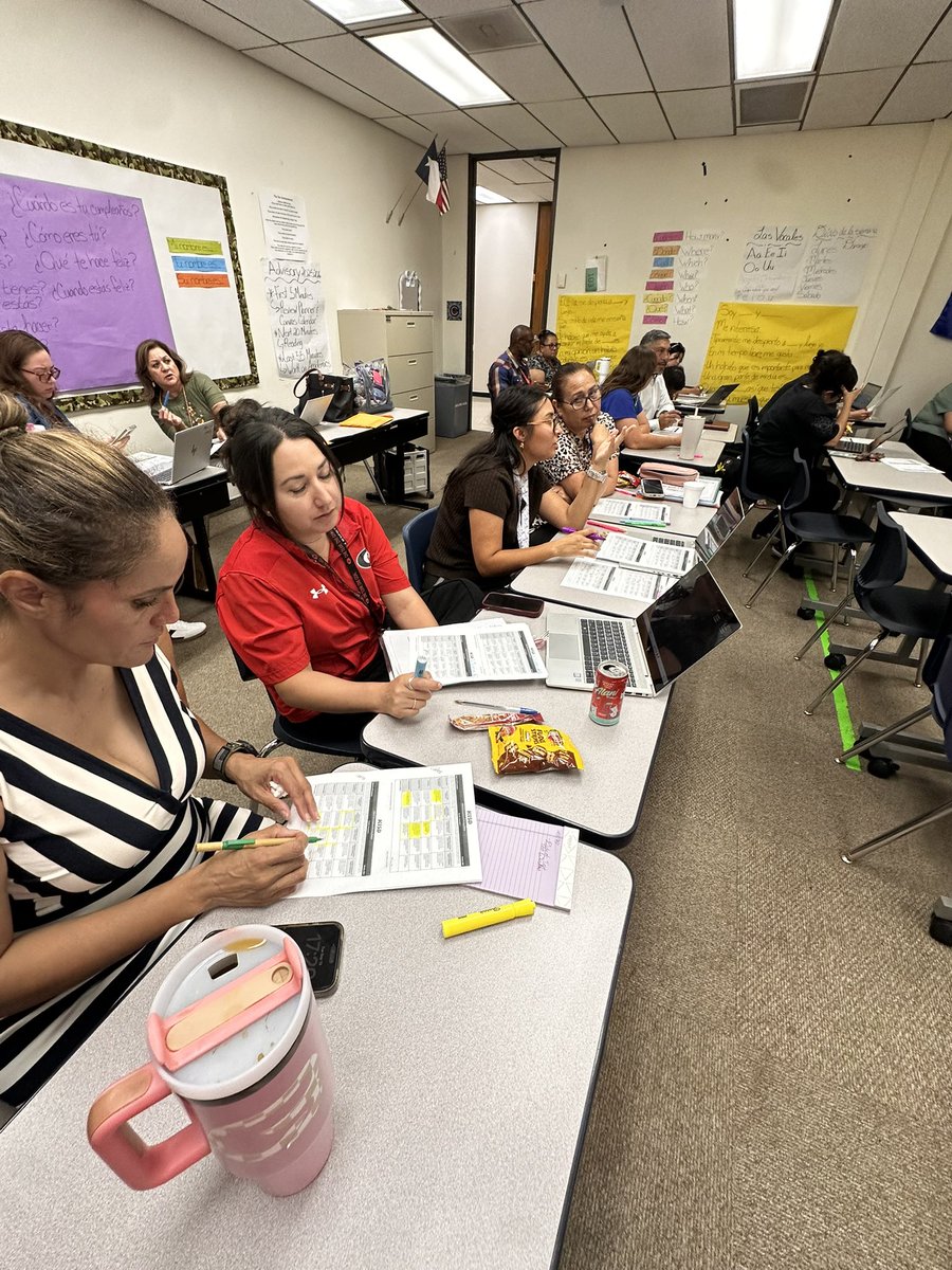 MidlandWL's tweet photo. Spanish teachers came together to calibrate, collaborate, and strengthen our approach to proficiency-based assessments. Shared expectations and aligned scoring help build a consistent understanding of what proficiency looks like at each level. 🎯 https://t.co/CN5MOqnrEB