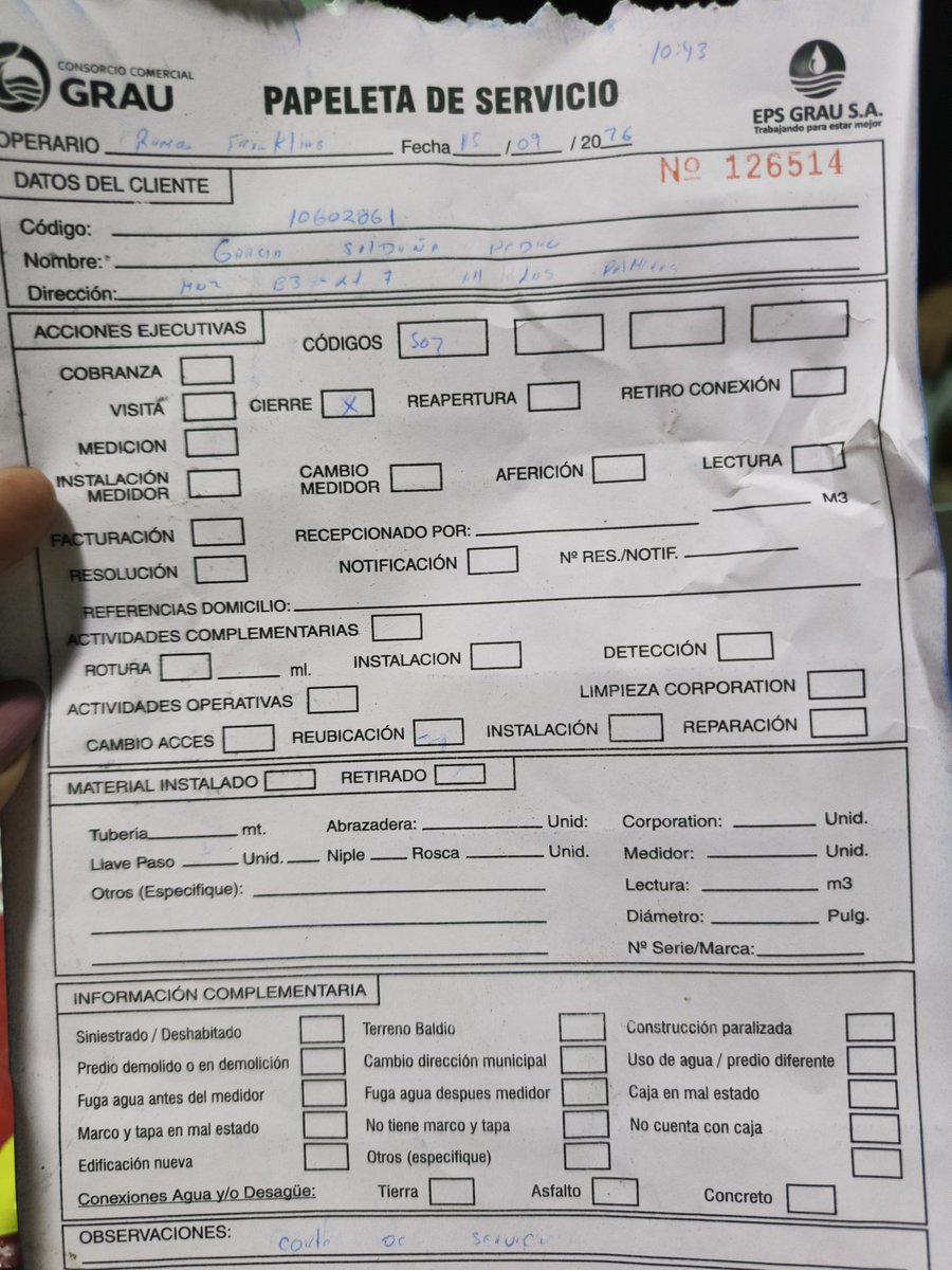 dianitaGahu812's tweet photo. Que tal abuso de @EPS_Grau  hace unos meses nos envió un recibo de 313 soles... El consumo mensual siempre fue de 35 a 40 soles y un mes se multiplicó diez veces más, ahora pretenden cortar el servicio, ni agua hay de noche. Conchudos @Defensoria_Peru  @sunassperu https://t.co/OyRDu9qQGv