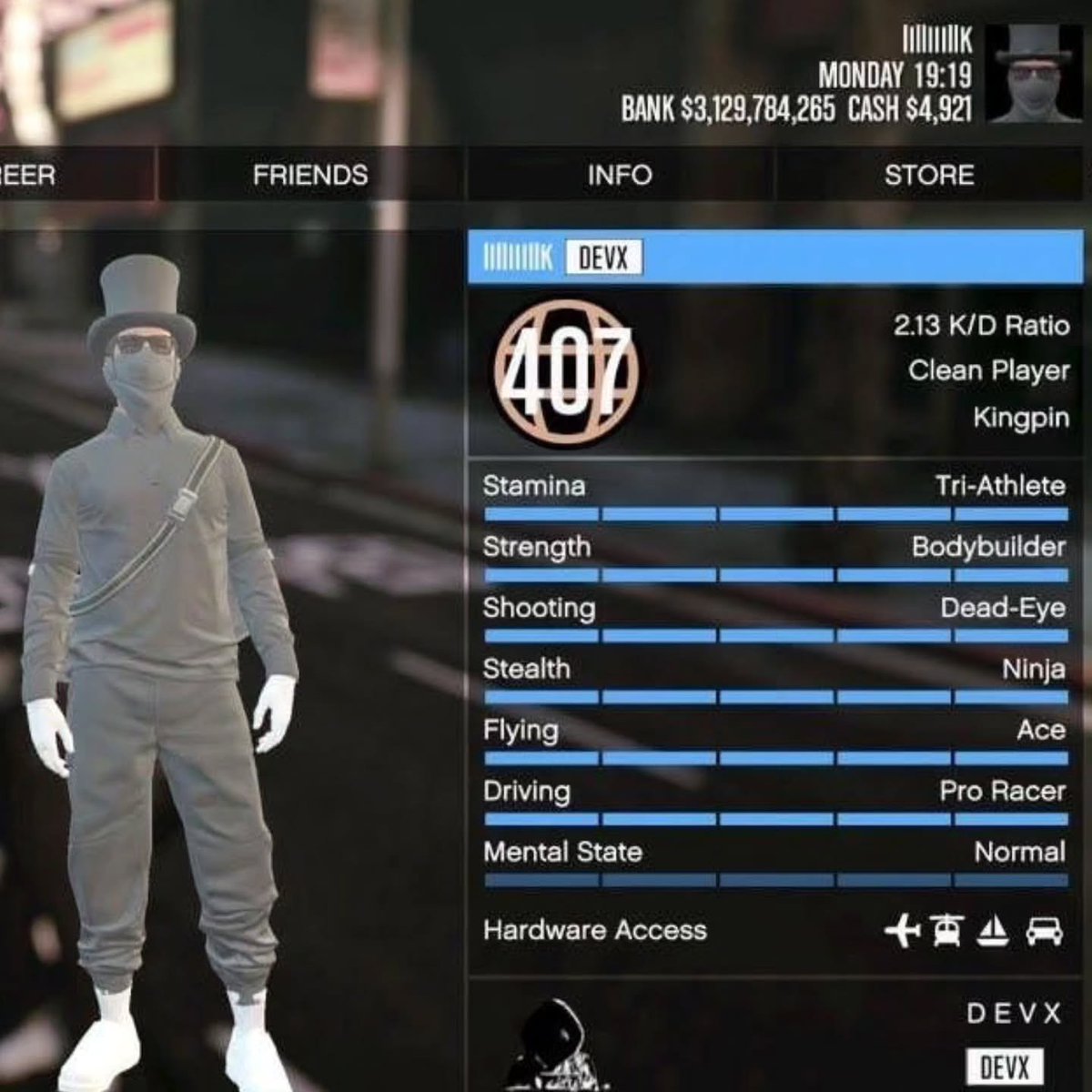 Modded_servic's tweet photo. Male account 
PS5 ACC 
Lvl 407
Fastrun
3.1 bill
Cars too sell
Unlocks
Moddedoutfits
Free 🆔 change
Not a dupe account
Research Done ✅
Region: 
Bin:
C/O:

DM ME PRIVATELY IF INTERESTED FOR PRICE AND INFO

#GTA #PC #MODDEDACCS #XBOX #PS5 #ps4 #pc #plastations #gtav #xboxone #gta6 https://t.co/6i7SVW7F8j
