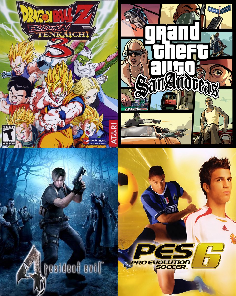 DB_Simplemente's tweet photo. Los videojuegos más importantes y jugados en la historia de la PlayStation 2 en toda América Latina.

Era prácticamente imposible ir a la casa de alguien con la consola y que no tuviera estos juegos https://t.co/tVNWPwLNW1