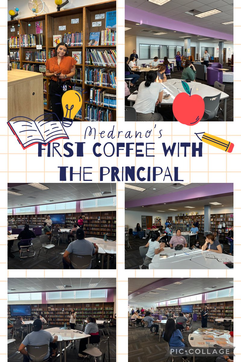 MedranoJrHigh's tweet photo. Amazing Coffee with the Principal today! Thank you Bachman Lake Library, #BachmanLakeFC, Buckner Family Hope Center, and #MedranoJrHigh Counselors for informing us of various services our community offers for both parents and students! #TogetherWeAchieve @SoniaLoskot @JoeCarreon https://t.co/I4A587u2m6
