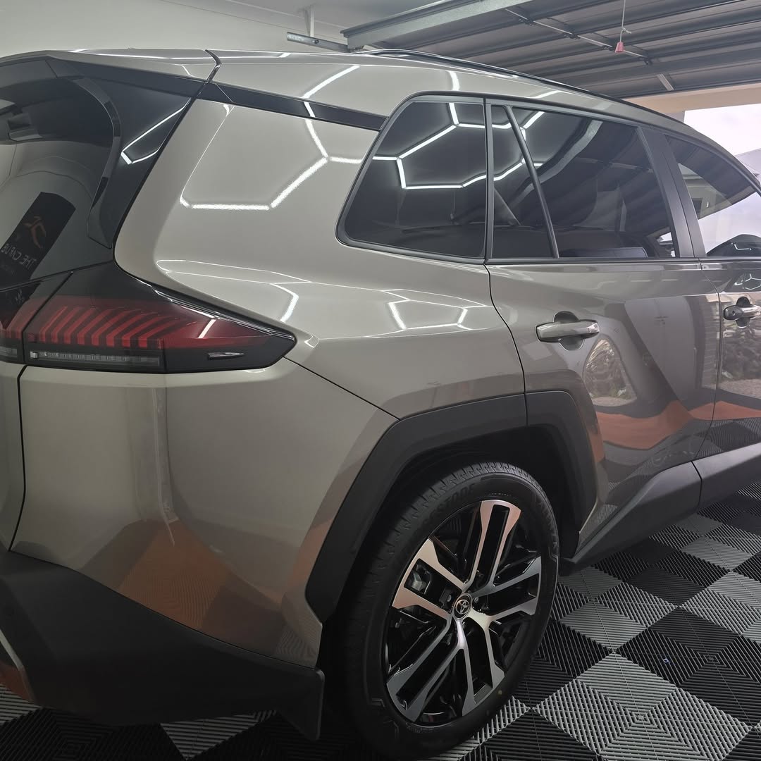 MilesBraam's tweet photo. Experience the 2026 RAV4 at its best with a lab-level finish. Precision paint refinement, Ceramic Coating, and Nano Ceramic Window Tint deliver deep gloss, UV protection, heat rejection, and lasting style. https://t.co/ekRcmxYoDV