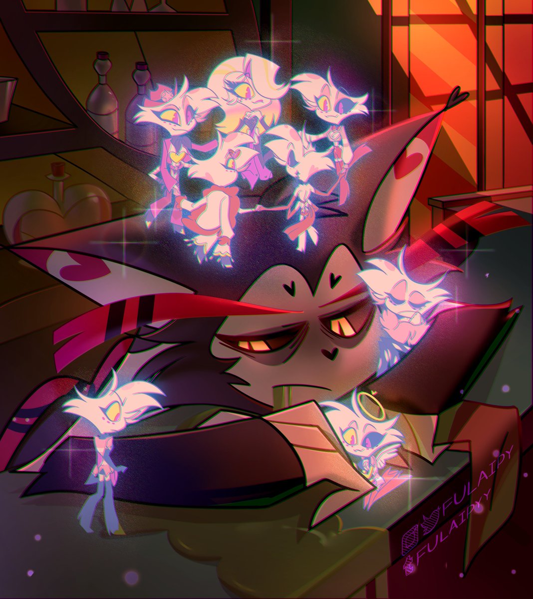 AngelDust499006's tweet photo. ( Art credit by @fulaipy )
. 
.
.
#hazbinhotel #hazbinhotelfanarts #huskerdust #angeldust #hazbinOCart #ArtistOnTwitter #Itsnotmyartwork https://t.co/kvMgCnDCQR