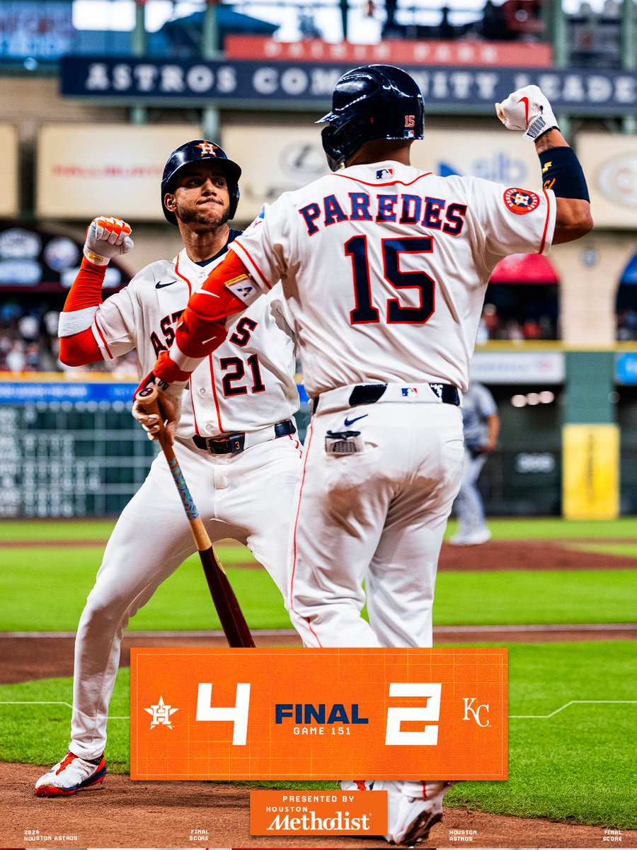 astros's tweet photo. Back on track!🚂

#ChaseTheFight x @MethodistHosp https://t.co/QzsZR9p3qq