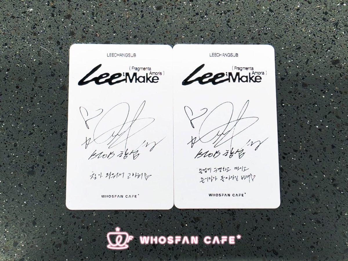 WhosfanCafe's tweet photo. #WhosfanCafe☕ #WhosfanCafe_Today

후즈팬 카페에서 나만의 포토카드 속
💌이창섭의 메시지💌를 확인해보세요!

📍서울특별시 중구 을지로 264, 던던 동대문점 지하 1층 후즈팬 카페 동대문점

온라인🔗 https://t.co/ubyFVJ2eTW

@LeeCS_Official
#이창섭 #LEECHANGSUB
#LeeMake https://t.co/7thavKAH6G