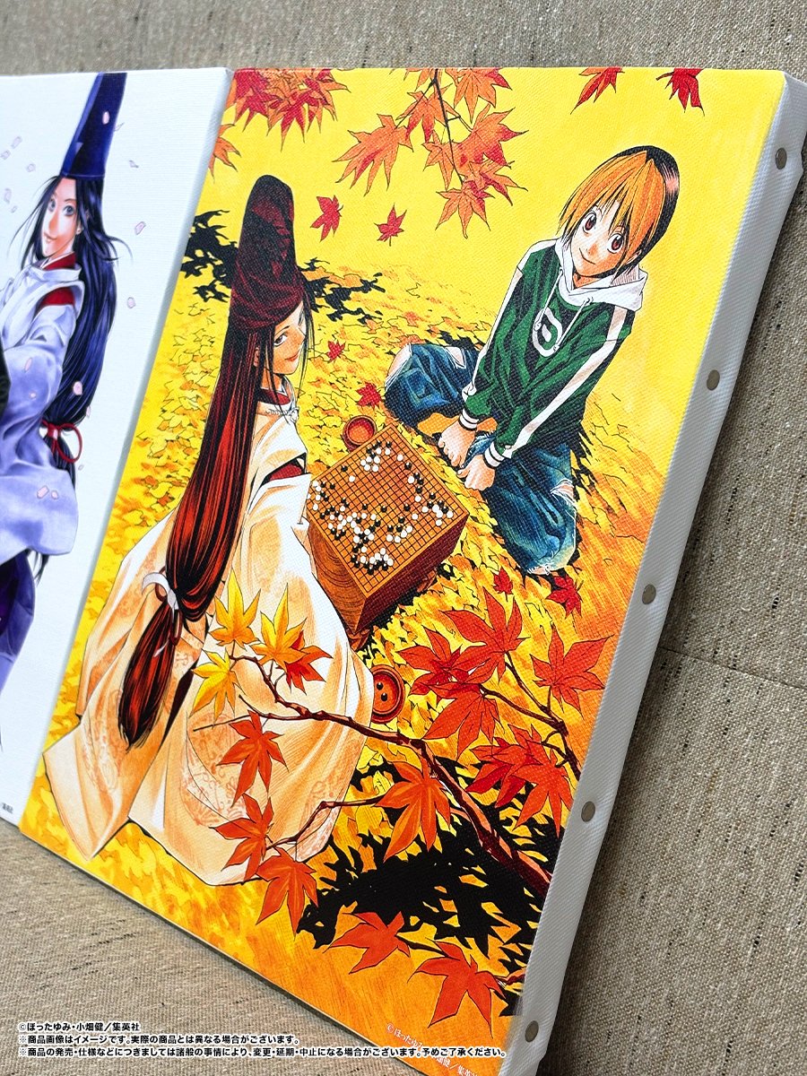 AnicraftHobby's tweet photo. 【『ヒカルの碁』グッズフェア】
10/1(木)～16(金)、全国TSUTAYA合計17店舗にて開催予定の
グッズフェアより、商品のご紹介です〇●

＜商品紹介＞
・キャンバスボード3種
美麗イラストが鮮やかにプリントされているキャンバスボードは
お部屋に飾るだけで一気に華やかになります✨

サイズ：F3（約273mm × 220mm）

#ヒカルの碁