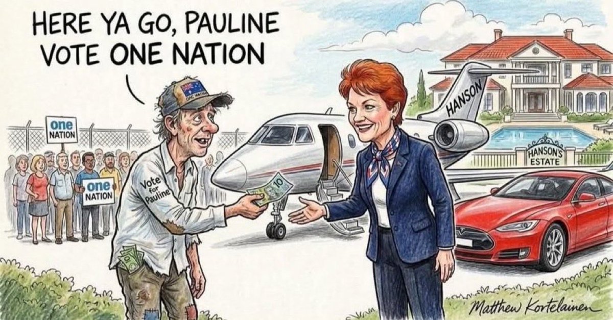 CaraMia200's tweet photo. #Auspol Conservative #AmandaVanstone proves anyone can re-train their brain. Here,she demonstrates power of truth,which sometimes eluded her.
#Hanson,a transparently filthy grifter & shame on twits who delay adjusting their view. Incompetent FWs threaten #Vic’s economy.#SpringSt https://t.co/FhxVR0gleD