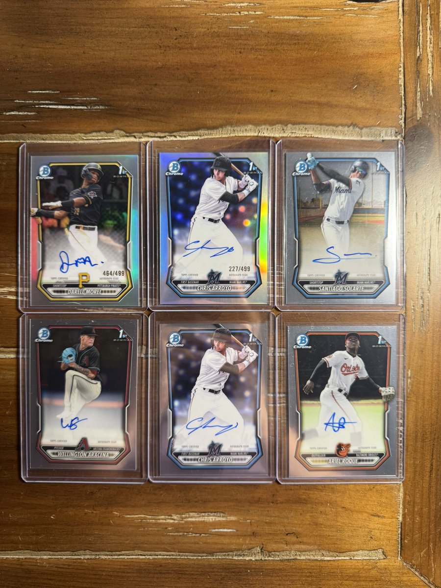 GhCardz21's tweet photo. 2026 Bowman Chrome hits available! 

Reply or DM with interest. No PWE, everything ships next day!! Likes and retweets appreciated! 

#thehobbyfamily #thehobby #buyselltrade #bowman #bowmanchrome https://t.co/nlKy40bubb