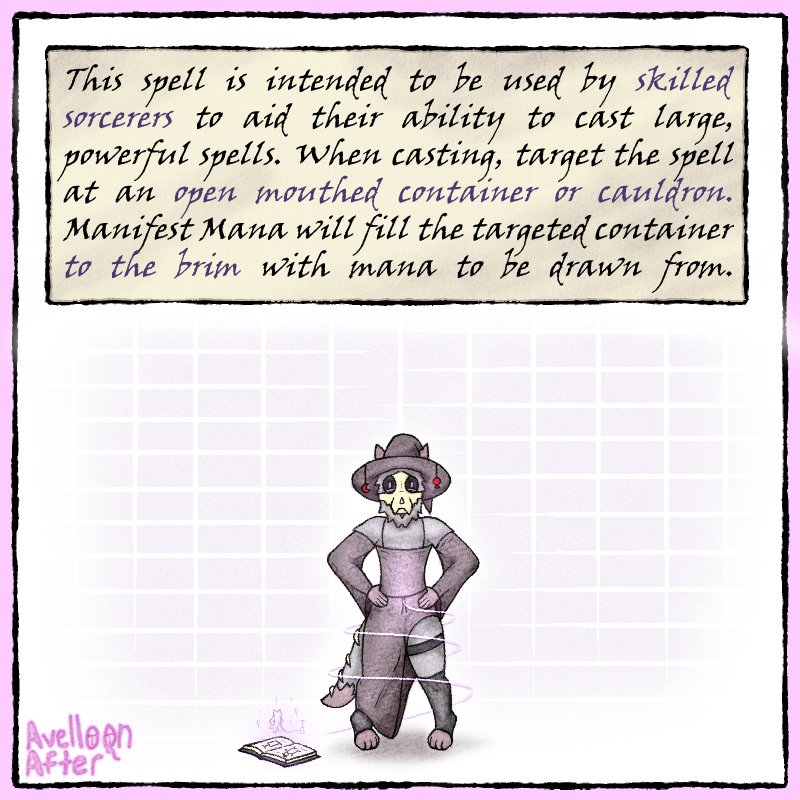 AvelloonAfter's tweet photo. Avel was looking for a quick way to become the biggest new sorcerer around, unfortunately they didn't decide to read the full spell before casting it on themselves. Now they get to be pumped full of mana till they're the biggest creature around, hopefully they can hold it all... https://t.co/bD8zbP0DNF