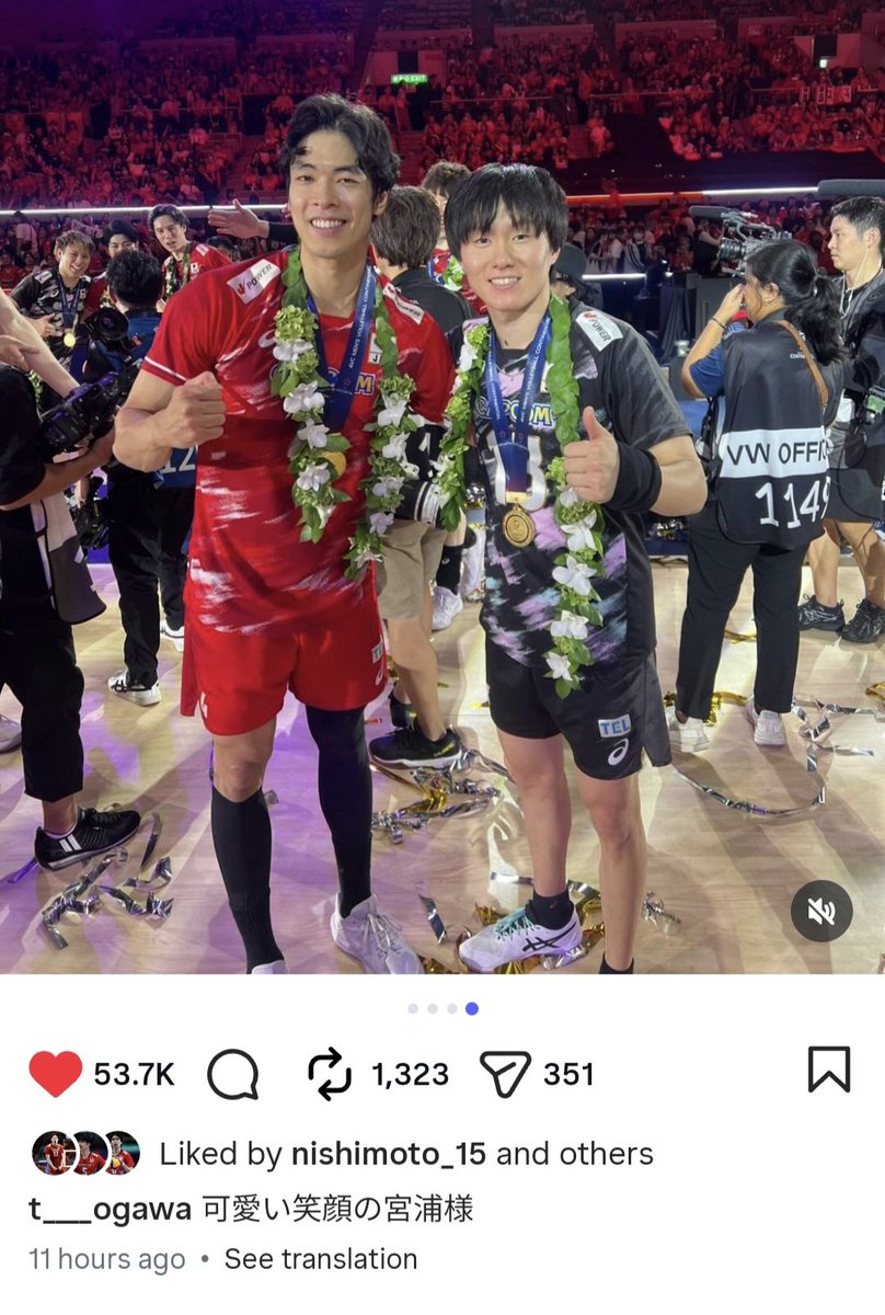 kumadimple's tweet photo. ogapi's caption for his pic with kento: miyaura-sama with a cute smile

larry's: miyaken my roommate talks about things other than just muscles yk https://t.co/CkuAzY4fsC