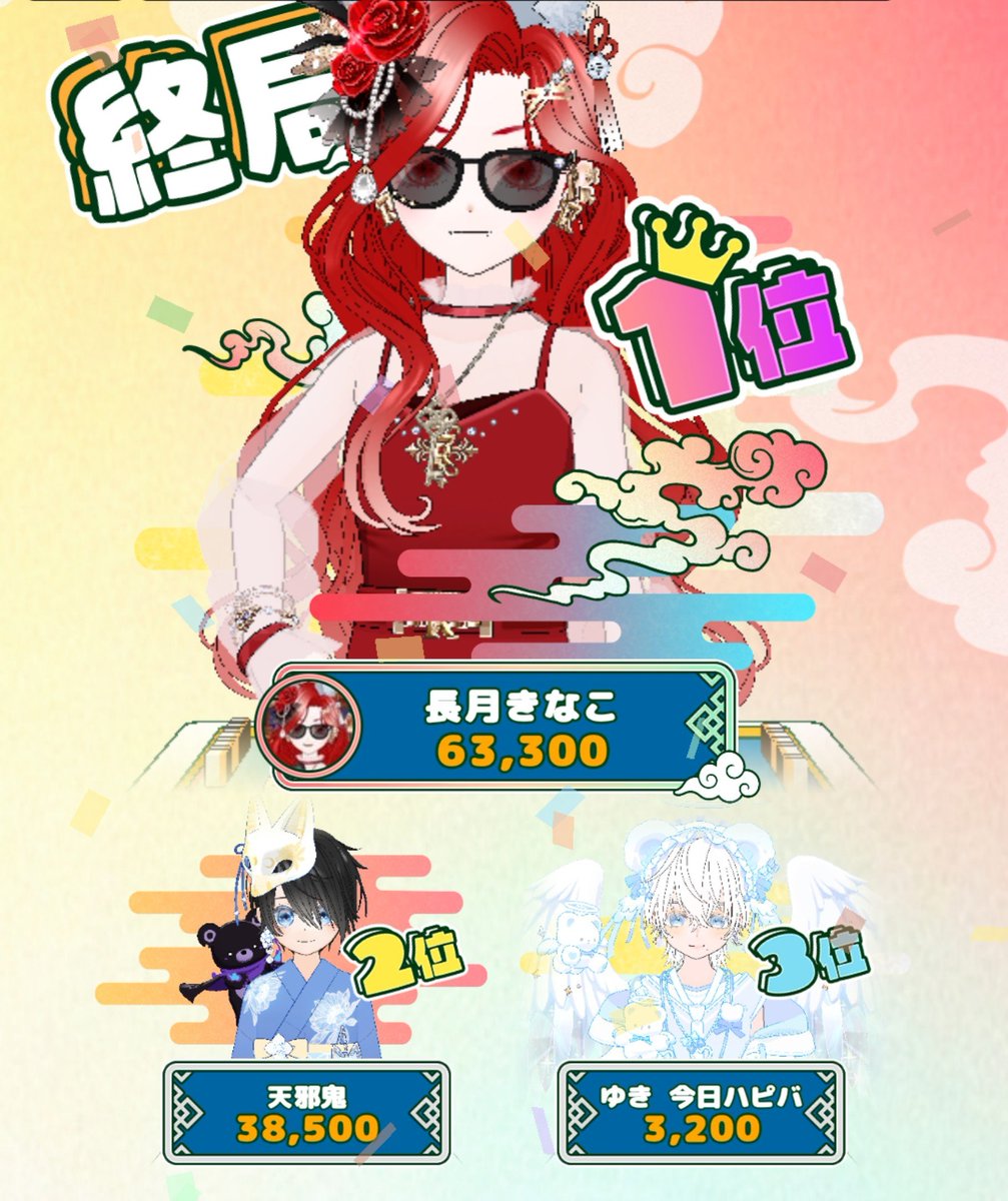k75love_'s tweet photo. 今日初めて1位とれた⸜(*˙꒳˙*)⸝
てか国士無双ってほんとにあるんだ( °_° )
初心者の感想🔰
 #ミラティブ
 #エモ雀 https://t.co/FxLhkVkQlC