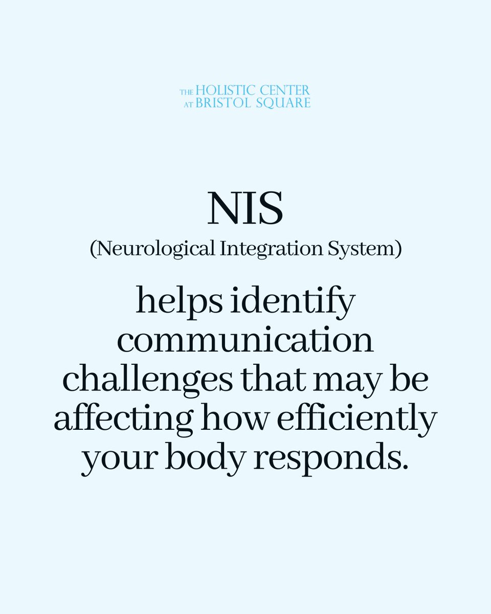 HolisticCtr1426's tweet photo. Your body is constantly prioritizing where its energy goes.

When it's under physical or emotional stress, some functions naturally receive more attention than others.

NIS evaluates neurological communication to help uncover areas where the body may need additional support. https://t.co/5t0VszLpbo