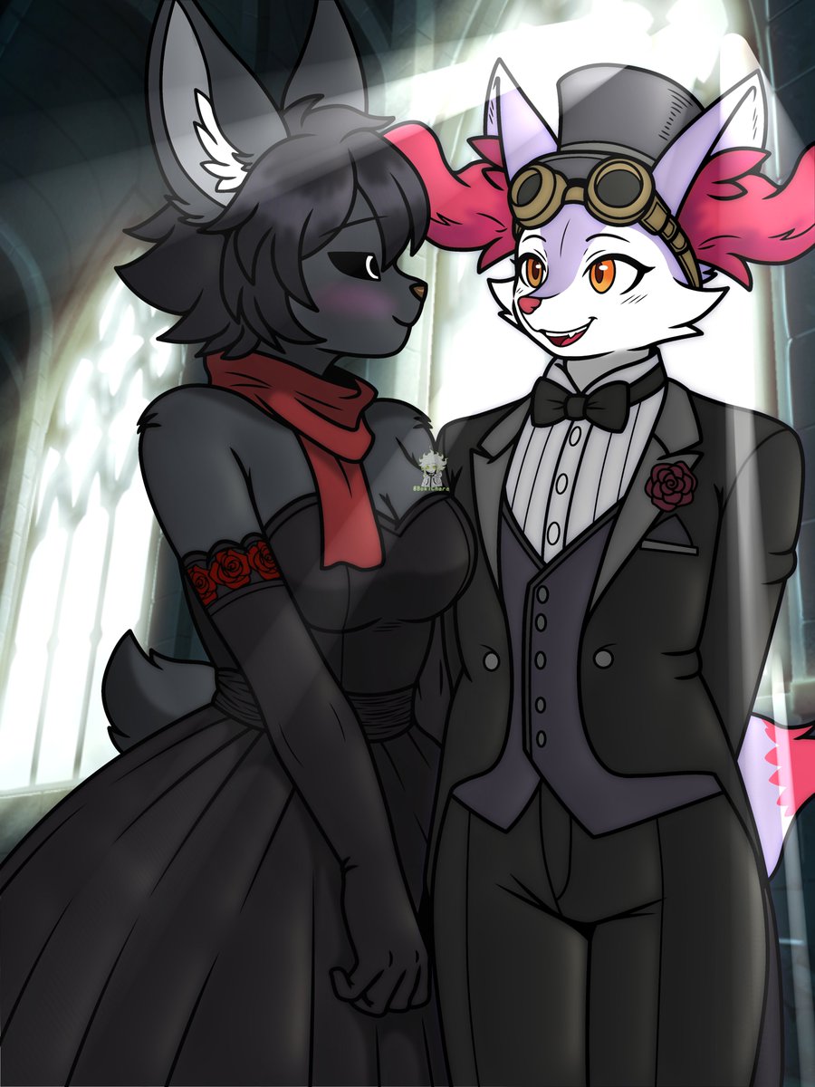 BokiChara's tweet photo. "Mi respuesta es que nunca deje de hacerlo, nunca deje de amarte" 🖤✨🤍❄️🔥"

Un dibujo, de los recién casados~ 🖤❄️✨🔥🤍

#ocart #drawing #wedding #artwork #ytal https://t.co/kUnmLy6oxI