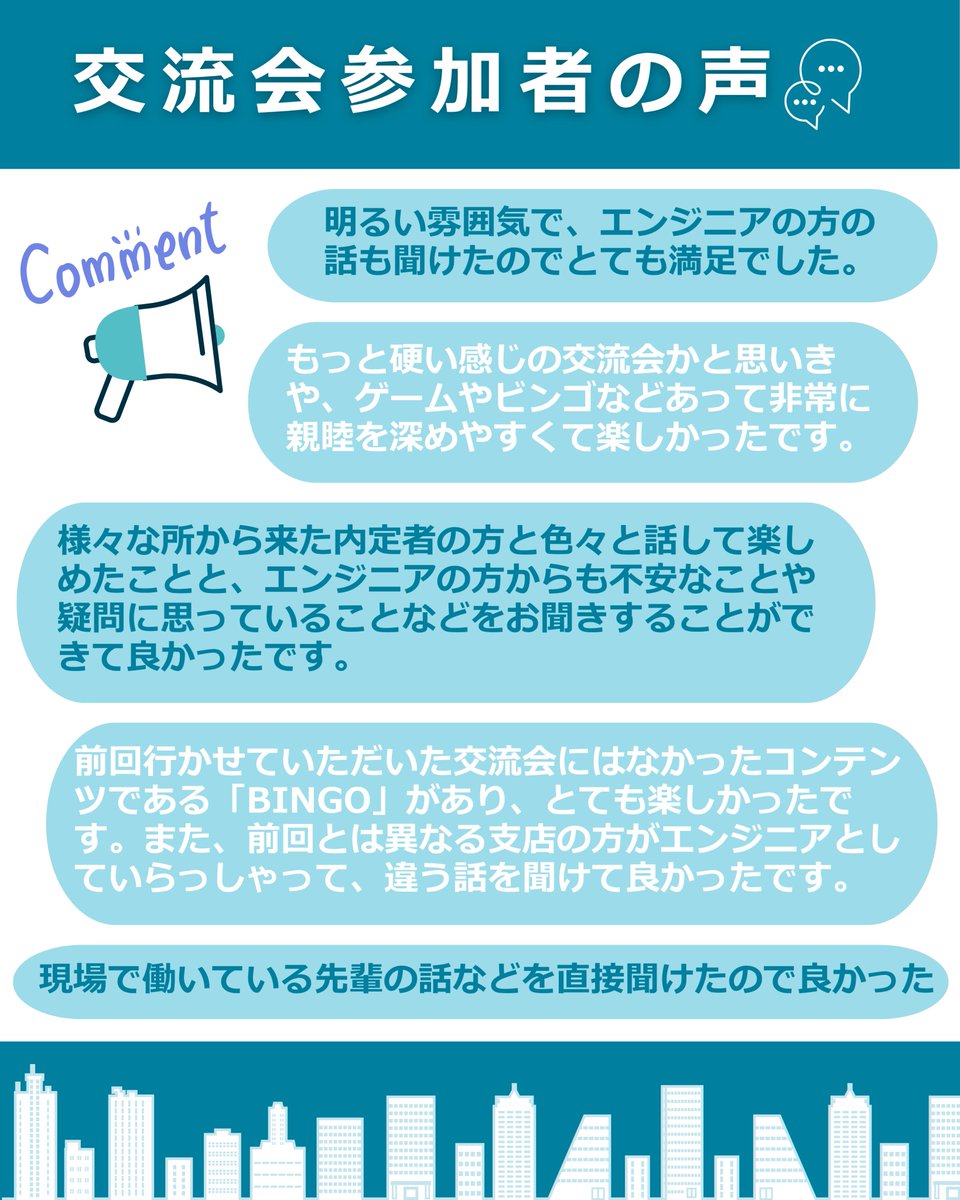 technoproeng's tweet photo. ＼8月 内定者交流会レポート📒／

当社では入社までに働くイメージをより持っていただくために、内定者同士や弊社社員とのコミュニケーションが取れる対面形式での交流会を開催しています😊

同期や社員との交流を通じて、安心感を持って入社いただくための取り組みの1つです🔰

今回は当社のエンジニア社員・営業社員にもご参加いただきました✨

#27卒 #28卒 #ITエンジニア