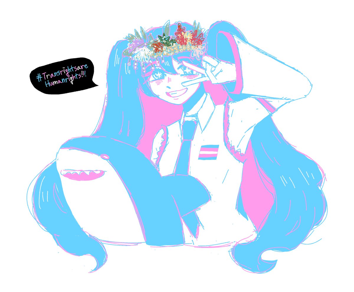 p4dowav3's tweet photo. Trans Miku 🏳️‍⚧️🏳️‍⚧️🏳️‍⚧️ https://t.co/GfmS8b7SWt