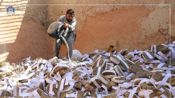 بانک مرکزی ۶۶۰ میلیون افغانی بانکنوت فرسوده را حریق کرد